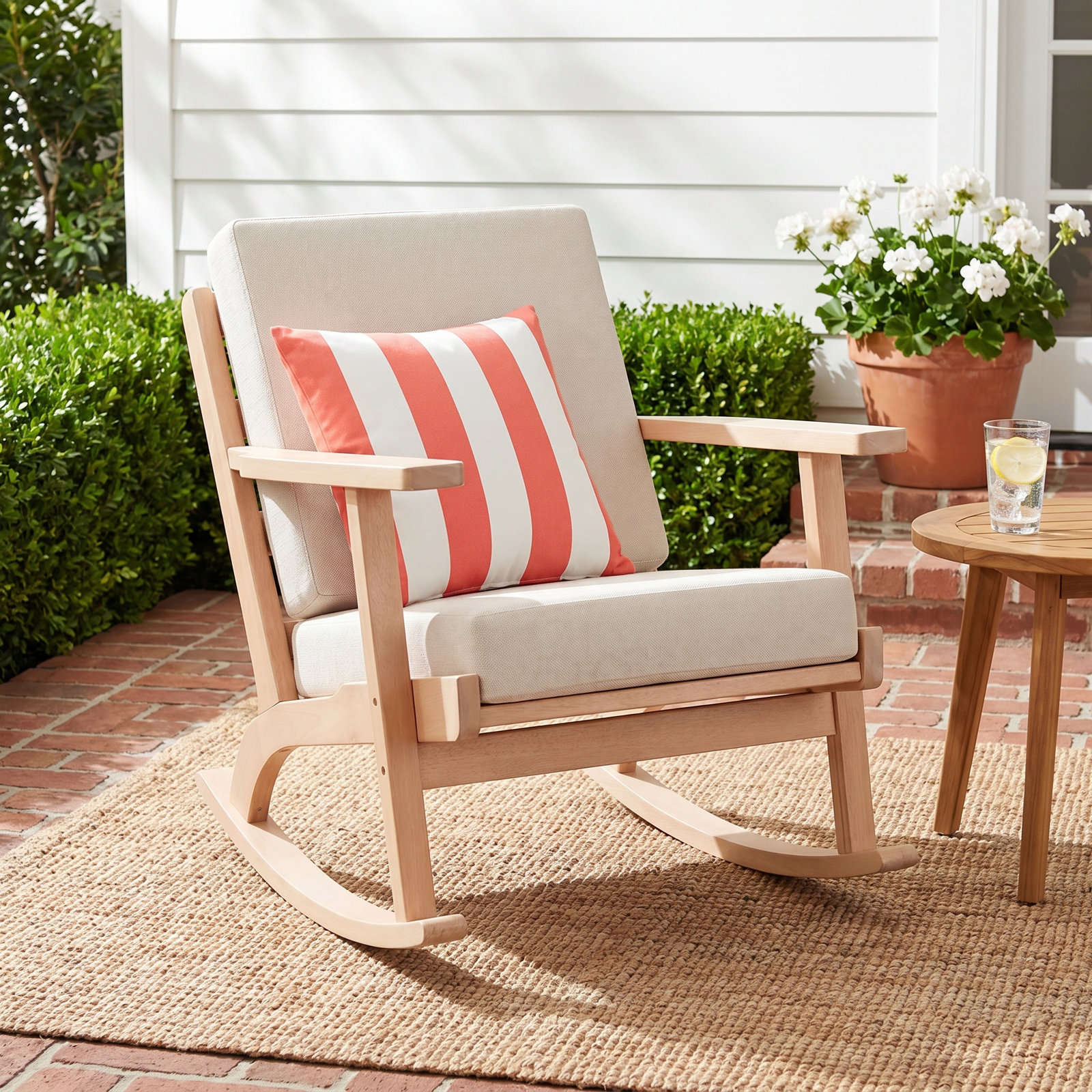 Mari Eucalyptus Patio Rocking Chair