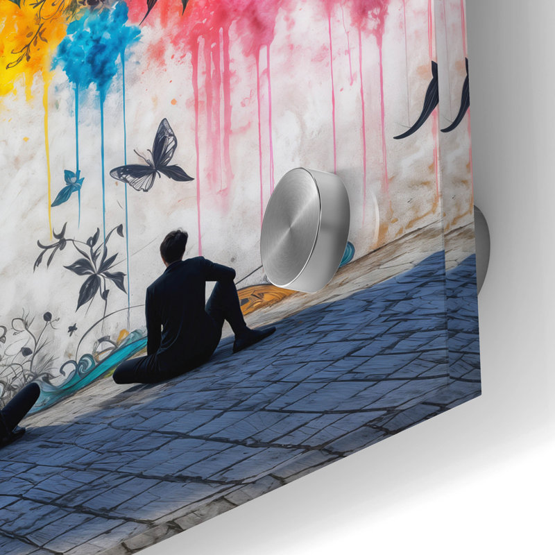  Art mural en verre «Wisdom Tree 1» par Rey Klimt, H 24 po x l 24 po x P 0,2 po