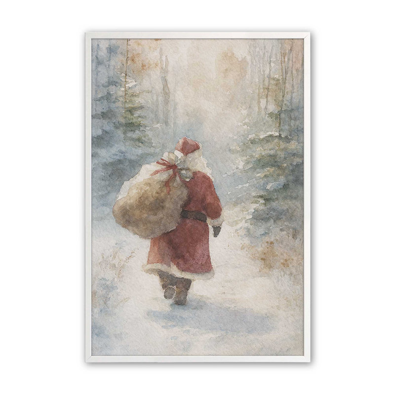 «Winter’s Journey», reproduction d'art, 16 po x 20 po, Blanc opaque