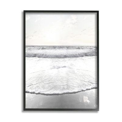 «Ocean Water Waves» se ruant sur le rivage, scène ensoleillée, estampe numérique, ensemble d'art par Natalie Carpentieri