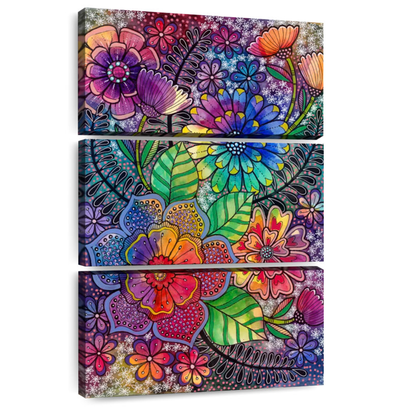 Harnek Bohemian Blooms II, 50'' H x 32'' W