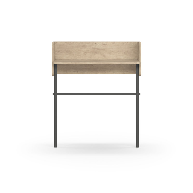 Alisande 80cm Console Table, Graphite, Light Oak