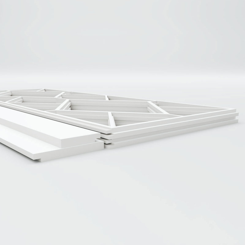 Ensemble de lambris en PVC Hudson, H 44 po x l 94,5 po x P 0,625 po