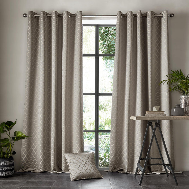Aldbury Room Darkening Curtain Pair, 229 W x 137 D cm, Danube