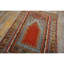 1860s Red Antique Medallion Tribal Turkish Village Kirshehir Knotted Prayer Rug