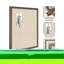Kate and Laurel Framed Fabric Pinboard Neutral Weave Printed Linen Traditional Bulletin Board for Use as a Vision Board or Wall Organization