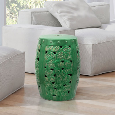 Hisako Ceramic Accent Stool