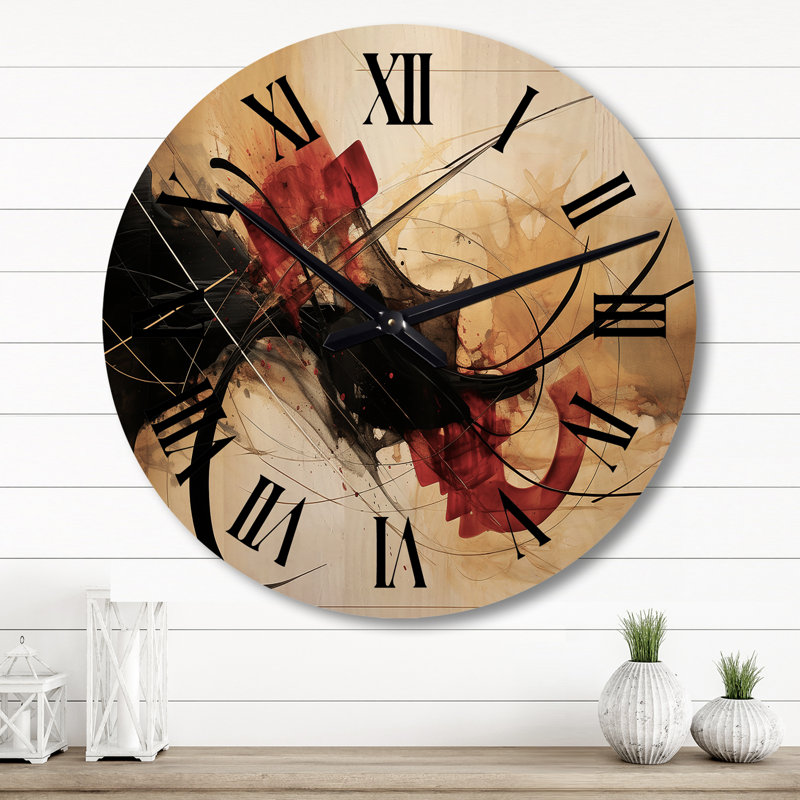 Clairevale Solid Wood Wall Clock, Large