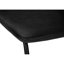 Chaise de bureau en similicuir noir pour travailler debout et efficacement avec un support en métal rembourré