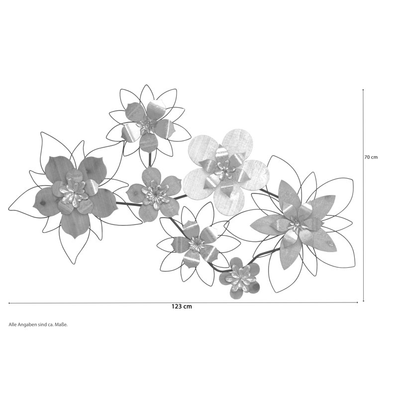 Plants & Flowers Wall Decor on Metal