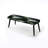 Misty Forest Moody Patterns - Banc noir rembourré abstrait