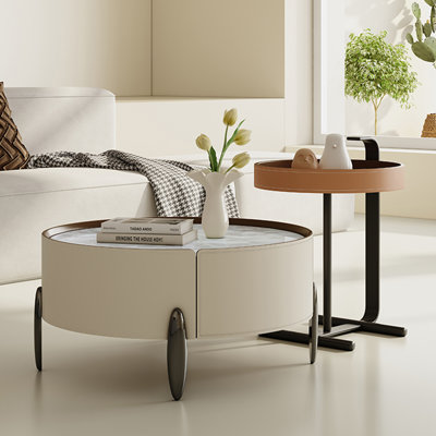 Advanced circular simple style creative tea table
