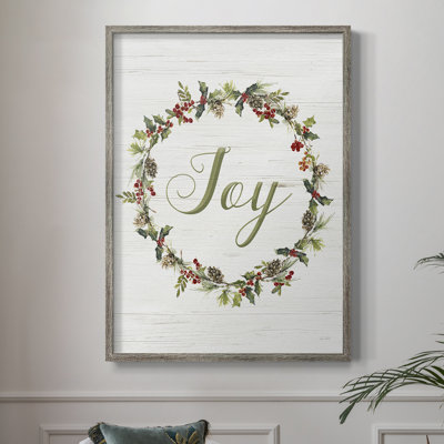 Joy Framed Print - Solid Wood