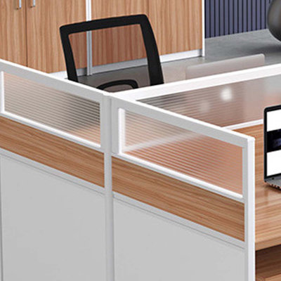 Sydonia Rectangle 2 Person Partition Desk with Cable Management