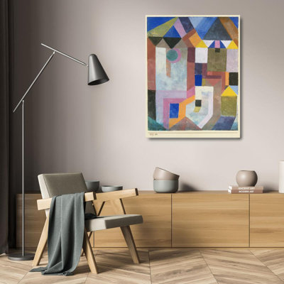 "Colorful Architecture" by  Paul Klee - Gallery Wrap Canvas Wall Art