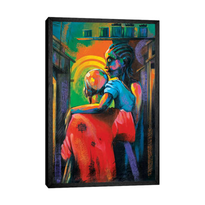 Moments Together by Akintayo Akintobi - Painting on Canvas