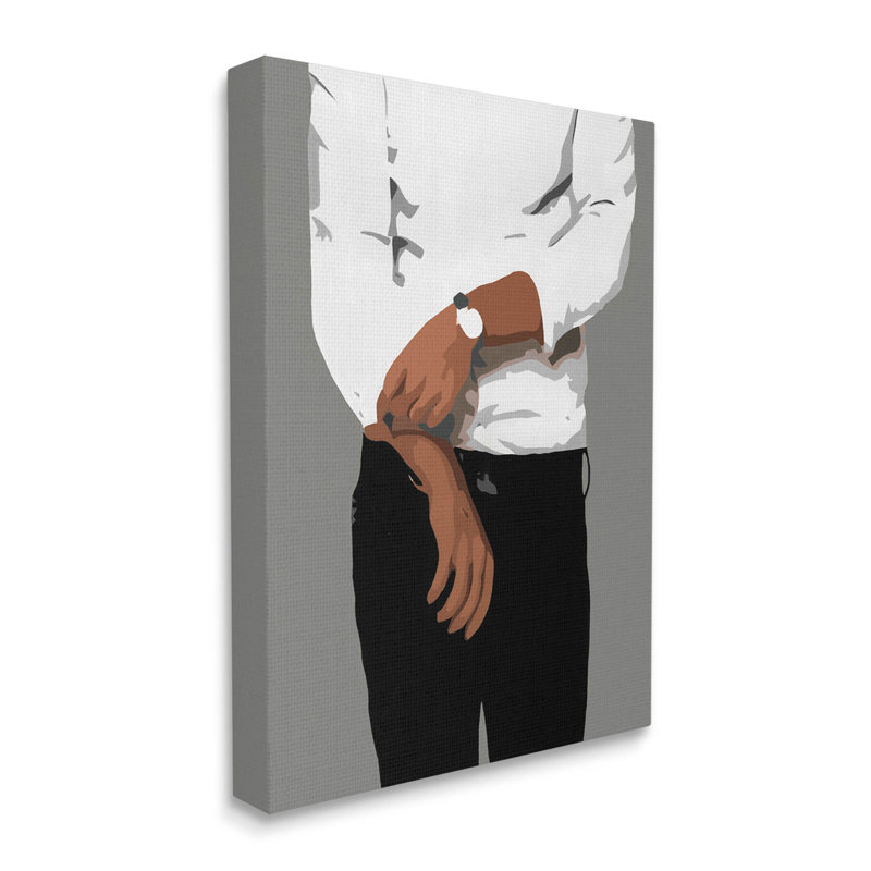 Art élégant sur toile, "Chic Man" par Beth Ann Lawson, H 20 po x l 16 po x P 1,5 po