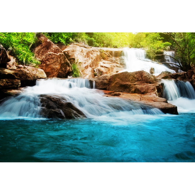 Waterfall - Wrapped Canvas Print, 30cm H x 46cm W x 3.8cm D