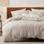 Ensemble de housse de couette à tissage gaufré 100% coton Essential Collection-106246737-109512985