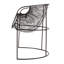 Fauteuil d'appoint ovale en fer l 30 po Keyleen