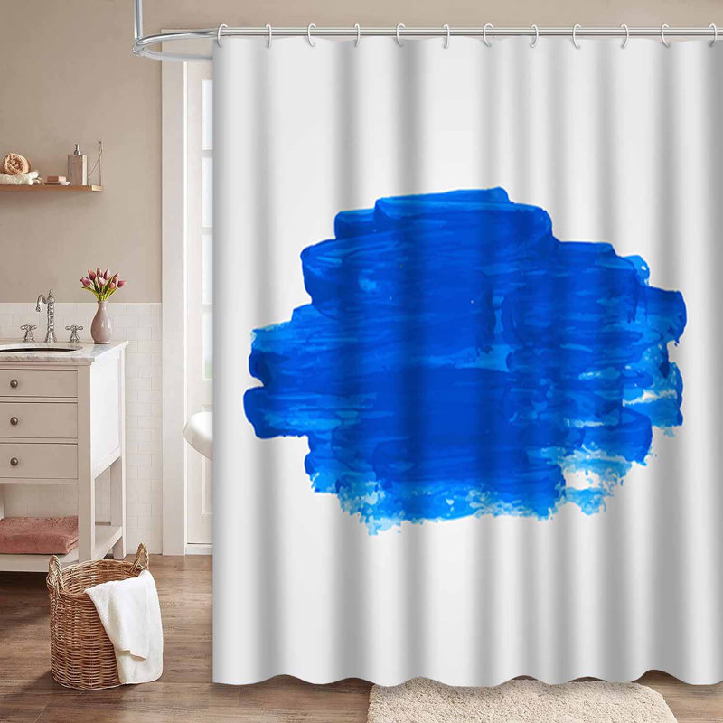 Rideau de douche Spot Blue, L 72 po x l 78 po