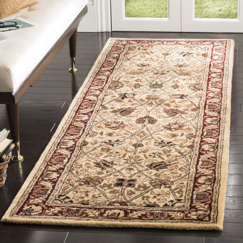 Evie New Zealand Wool Floral Rug, Runner 2'6" x 10'