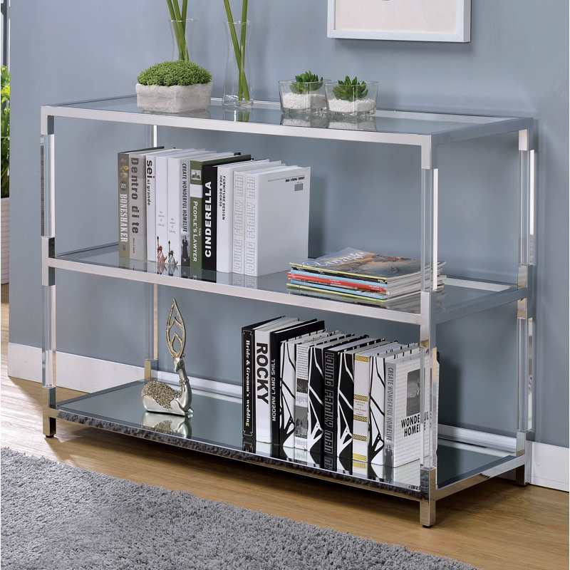 Mebane 47.5'' Glass Top Console Table