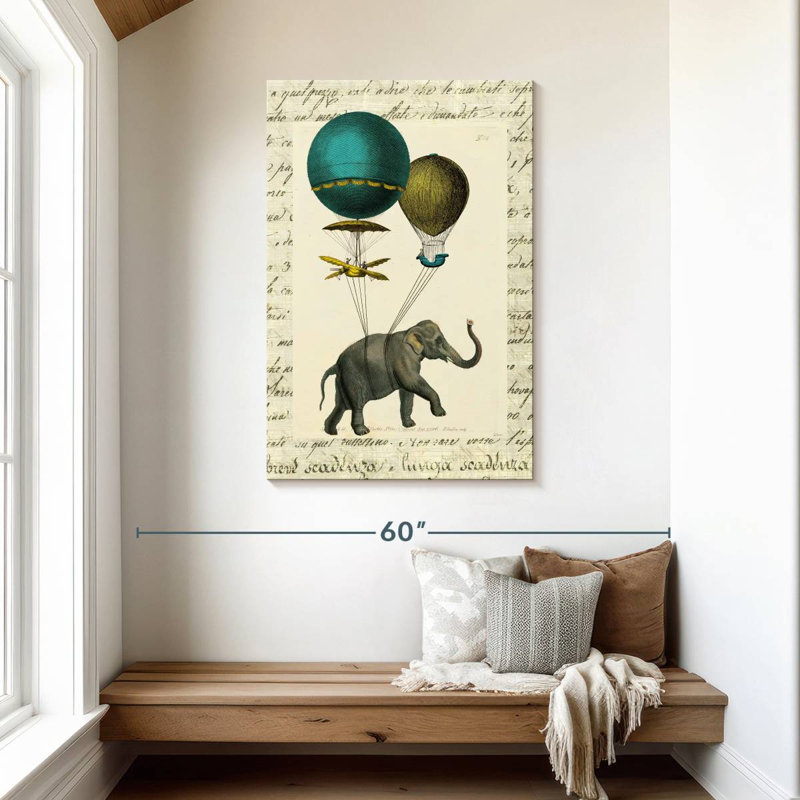 Elephant Ride, 45" H x 30" W