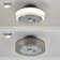 16 In.Smoky Gray Flush Mount Ceiling Fan With Dimmable LED Light  And Remote