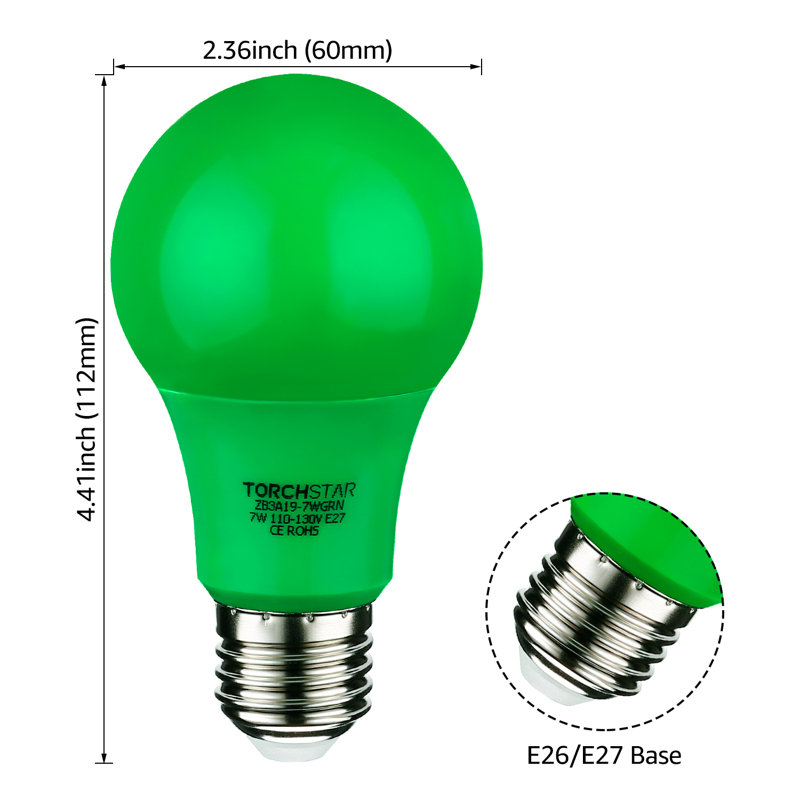 7 watts (équivalent à 40 watts), ampoule DEL A19 à intensité variable, culot E27 / moyen (européen)