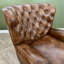 Edgereton Upholstered Top Grain Leather Armchair