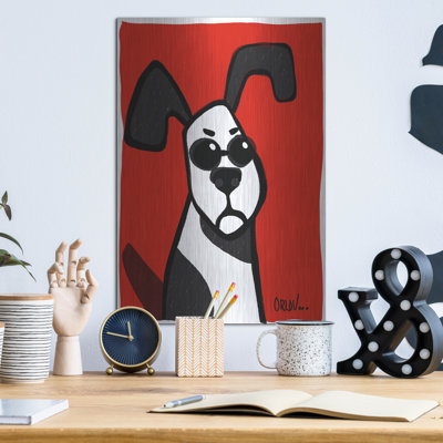 " Dog On Red " by Irena Orlov