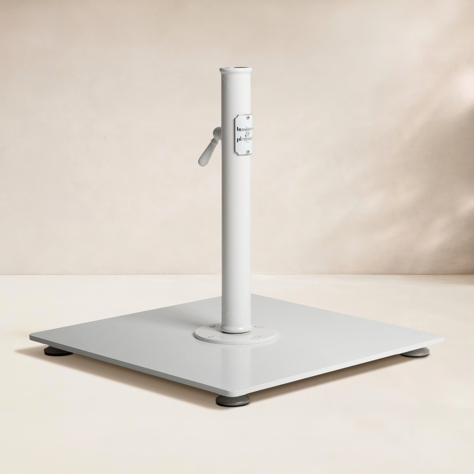 35lb In-Ground Umbrella Base, White
