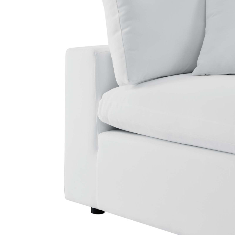 Causeuse d'extérieur Commix Sunbrella, Sunbrella® blanc, Blanc
