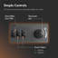 VonHaus 44.5cm W Black Electric Stove