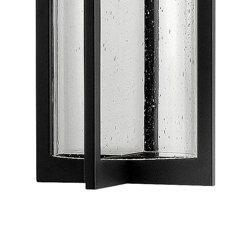 Dwell Black 1 -Bulb Mains only Outdoor Hanging Lantern, 24.5" H x 8.25" W, Incandescent, Black