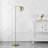 Vlefta 58.5" Modern Contemporary LED Floor Lamp with Metal Globe Shade-1815797870
