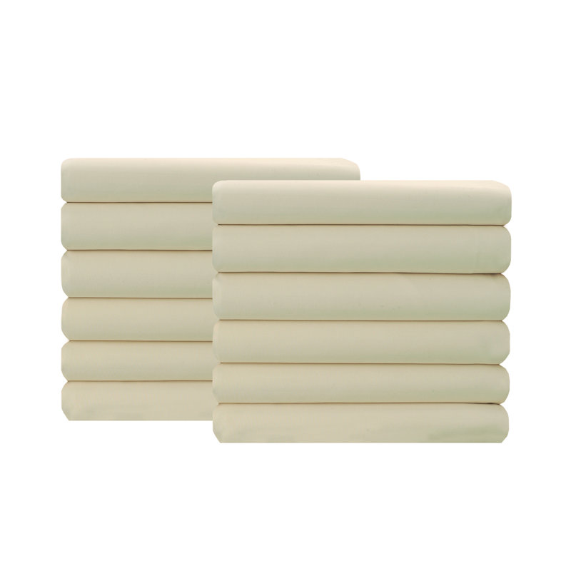 Microfiber - Set of 12, Ivory, King