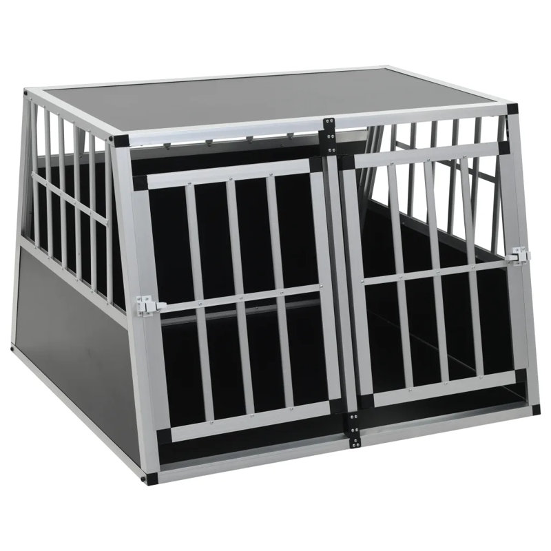 Tybalt Pet Crate with 2 Doors, 69cm H x 94cm W x 88cm D