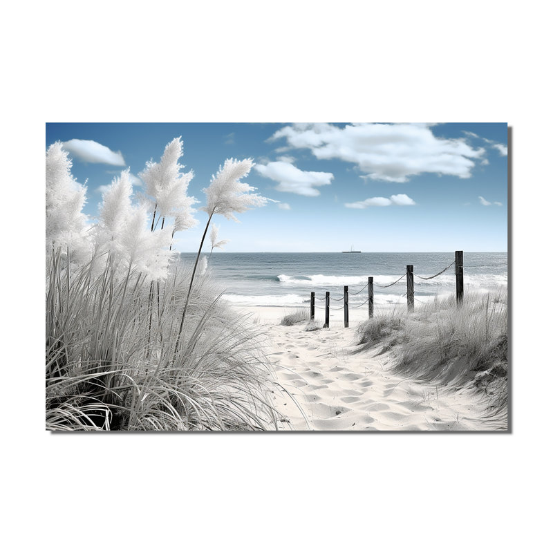Plage, paysage marin, rêves, chemin II - plage, art mural