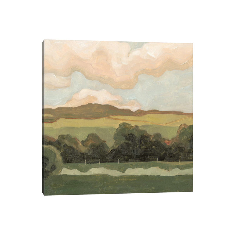 Ochre Evening I by Emma Scarvey - Wrapped Canvas Gallery-Wrapped Canvas Giclée, 30.48 cm H x 30.48 cm W