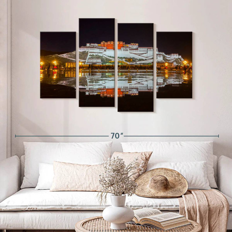 Adella Potala Palace Nighttime, 32" H x 52" W