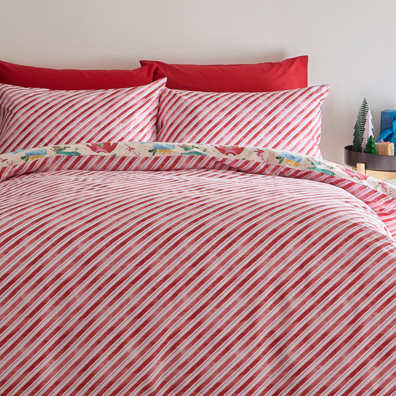 Christmas Jolly Jumpers Reversible Duvet Cover Set, Single Duvet Cover + 1 Standard Pillowcase