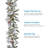 108'' in. Lighted Faux Pinecone Garland