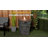 29"H Stone Look Column Gas Fire Pit with 32K BTU & Adjustable Flame