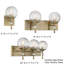 Luminaire suspendu sphère 1 lumière Yosgarth