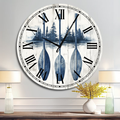The Moose Oars Wall Clock
