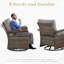 Chaise berçante pivotante avec coussins Blathnaid-1316884133