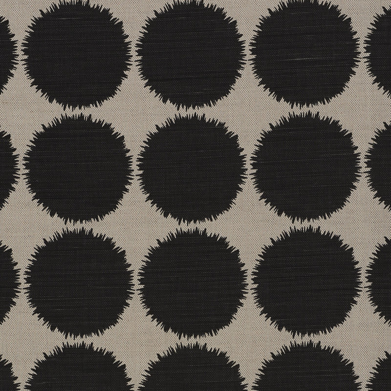 Schumacher x Studio Bon Fuzz Fabric, Black/Natural