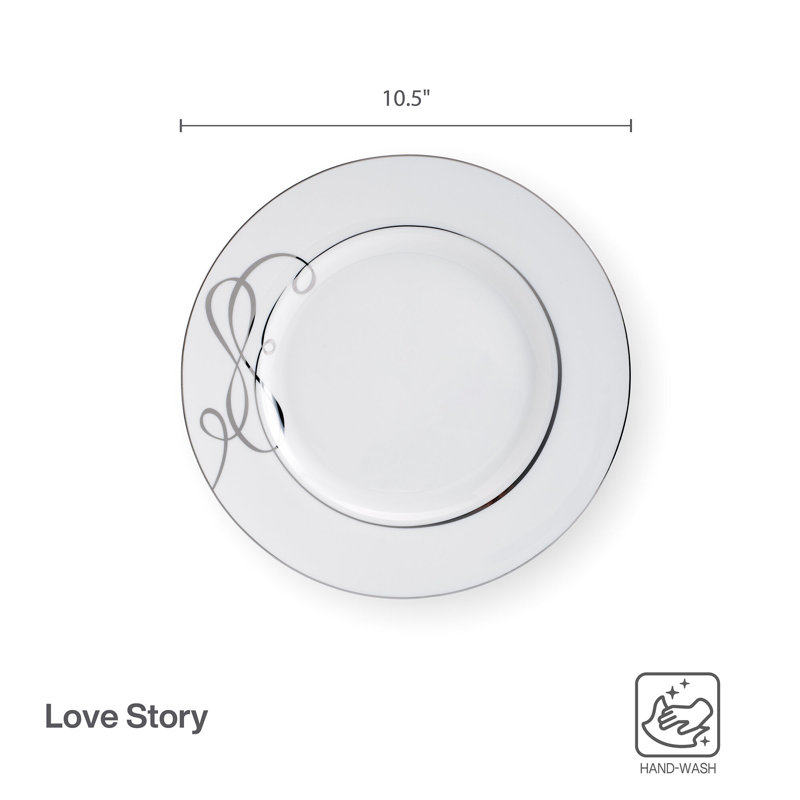 Love Story 10.5 in. Dinner Plates
